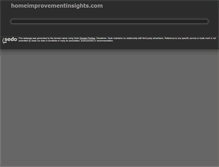 Tablet Screenshot of homeimprovementinsights.com